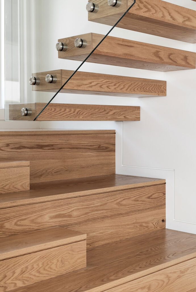 CJH Timber Staircase with Glass Balustrade